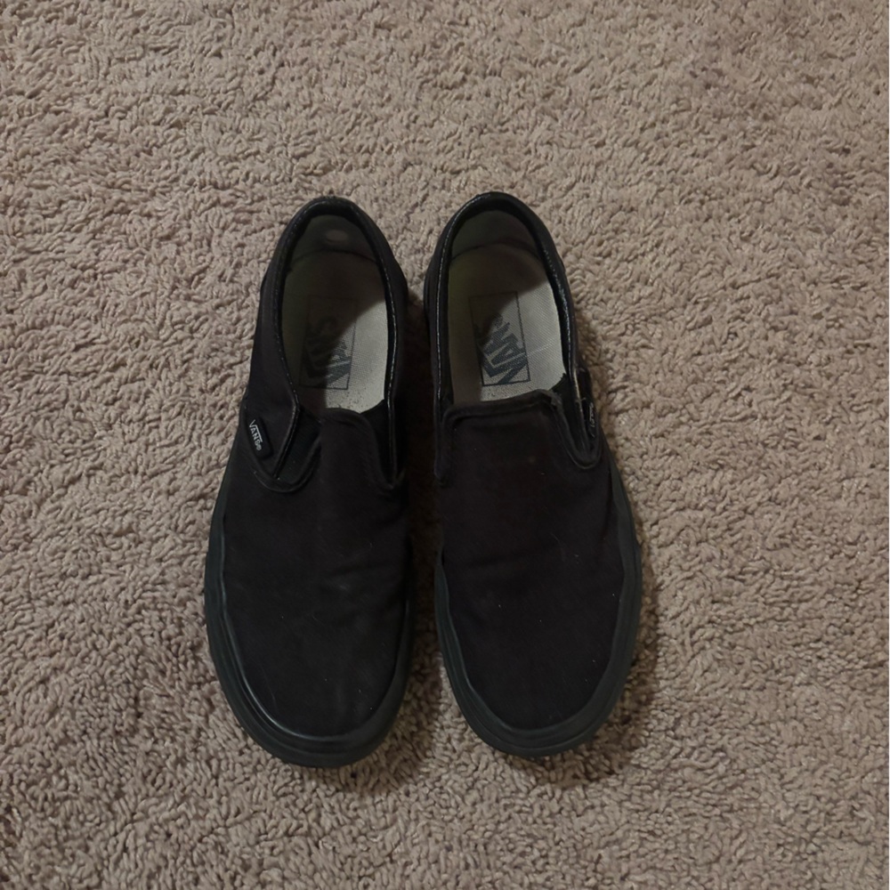 Vans Black Slip-On Loafers for Effortless Style